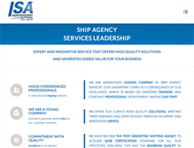 Tablet Screenshot of isa-agents.com.ar